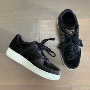 Nike Air Force 1 Low Premium 3 Velour Black Men’s